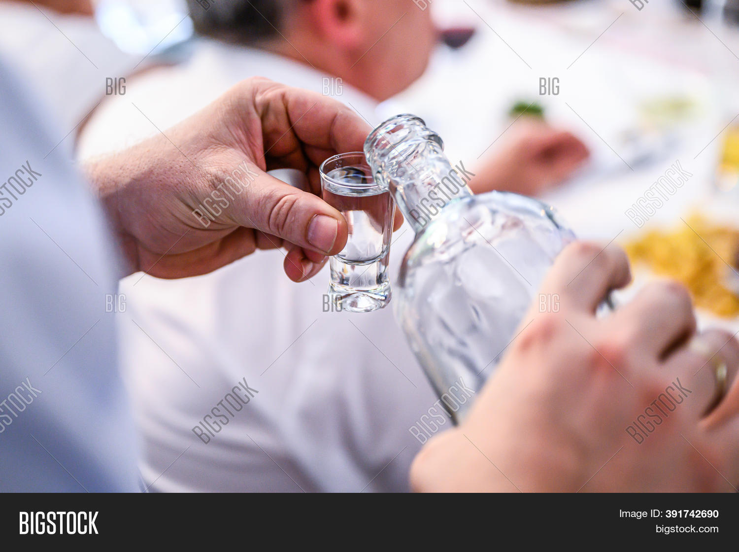 Hand Bottle Vodka Image & Photo (Free Trial) Bigstock