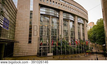 Brussels, Belgium - May 12, 2018: European Parliament - Liaison Office In Belgium