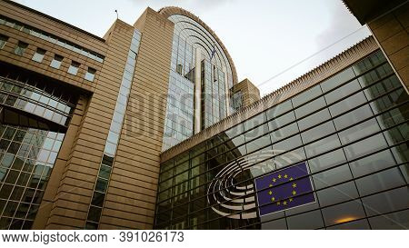 Brussels, Belgium - May 12, 2018: European Parliament - Liaison Office In Belgium