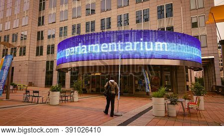 Brussels, Belgium - May 12, 2018: European Parliament - Liaison Office In Belgium