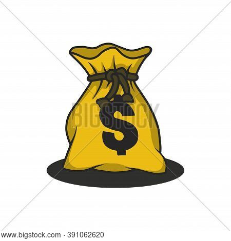 Bag Of Money. Money Bag Vector Illustration. Bag Icon. Money Bag Sign For Icon Or Logo. Money Bag Wi