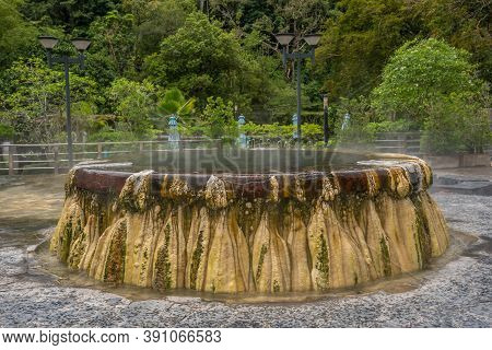 Main Hot Spring At Ranong Mineral Hot Spring Ranong Hot Spring Landmark Of Ranong Province Thailand