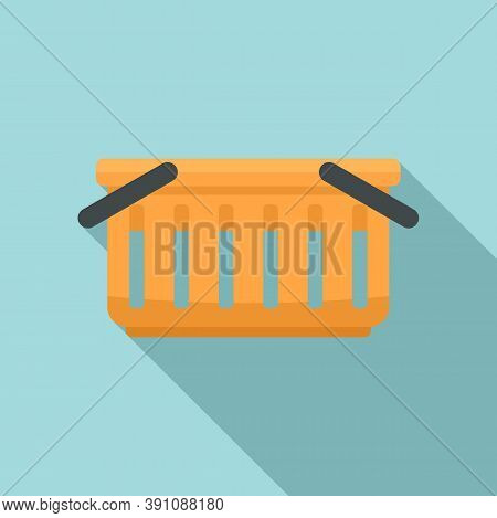 Eshop Basket Icon. Flat Illustration Of Eshop Basket Vector Icon For Web Design