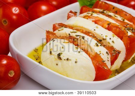 Tomate e mussarela