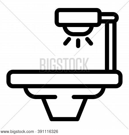 Body Correction Bed Icon. Outline Body Correction Bed Vector Icon For Web Design Isolated On White B