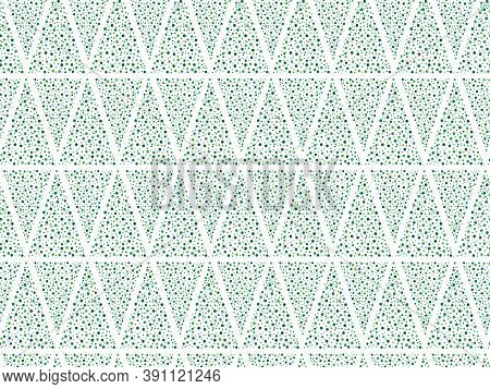 Vector Seamless Pattern. Modern Stylish Texture. Repeating Geometric Tiles With Dotted Triangles. Tr