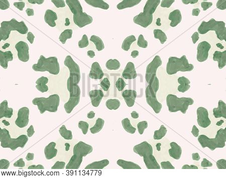 Leopard Texture. Camouflage Jaguar Print. Seamless Safari Textile Design. Fashion Watercolour Wallpa