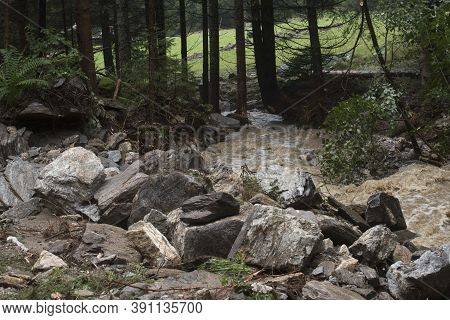 Storm Damage Caused By Mudslides