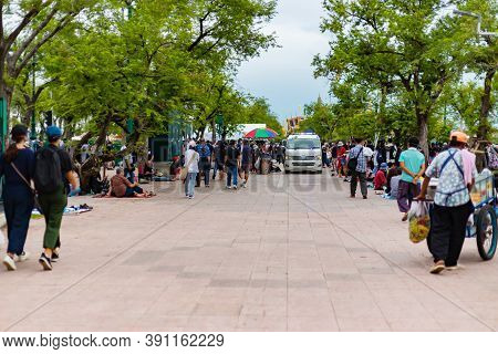 Anti-government Protest And Rally For Democracy In Bangkok, Thailand.