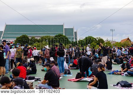 Anti-government Protest And Rally For Democracy In Bangkok, Thailand.