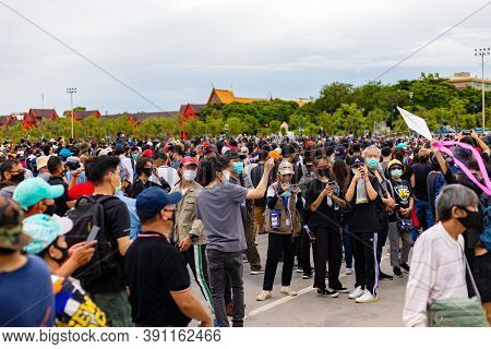 Anti-government Protest And Rally For Democracy In Bangkok, Thailand.
