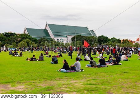 Anti-government Protest And Rally For Democracy In Bangkok, Thailand.