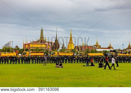 Anti-government Protest And Rally For Democracy In Bangkok, Thailand.
