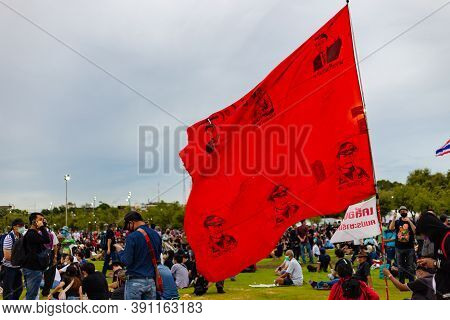 Anti-government Protest And Rally For Democracy In Bangkok, Thailand.
