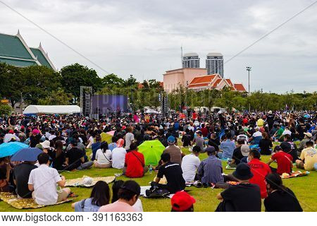 Anti-government Protest And Rally For Democracy In Bangkok, Thailand.