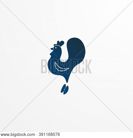 Cock Icon. Bird Design Element For Illustration.
