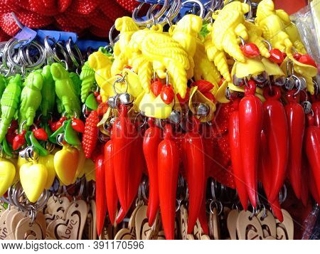 Red And Yellow Colored Key Ring Stock On Shop