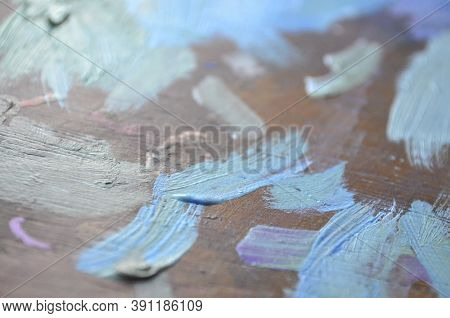 Painter Palette With Colours