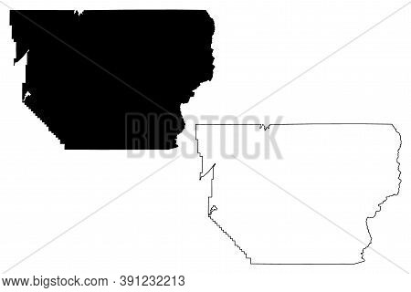 Churchill County, Nevada (u.s. County, United States Of America, Usa, U.s., Us) Map Vector Illustrat