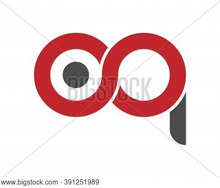 Stylized Lowercase Letters O And P Are Linked By A Single Line For A Logo, Monogram, Or Monogram. Ve