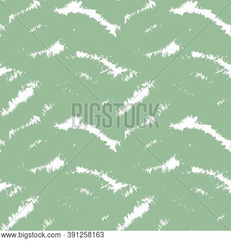 Green Brush Stroke Fur Seamless Pattern