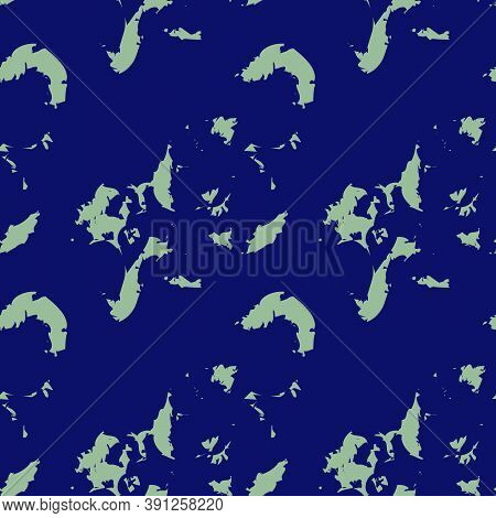 Green Brush Stroke Fur Seamless Pattern