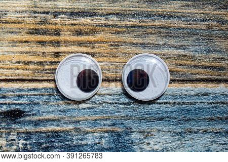 Funny Wiggle Google Eyes On Fabric Silly Fur Carpet Background