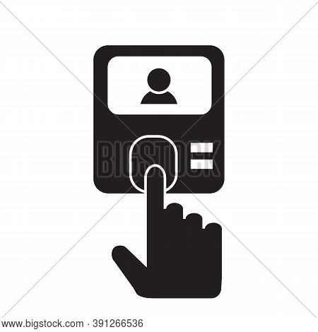 Access Control Icon On White Background. Access Control Sign. Flat Style.