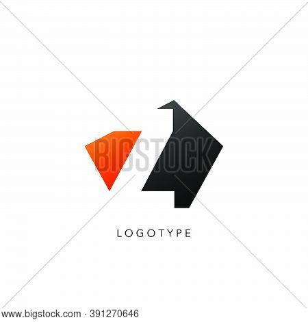 Initial Letter Z Logo Icon Design. Vector Design Concept Abstract Techno Geometrical Shape With Nega