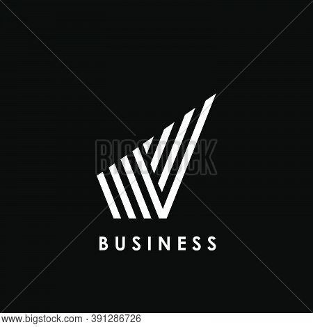 V  Logo Letter  Vector Design  For Building And More Business Identity