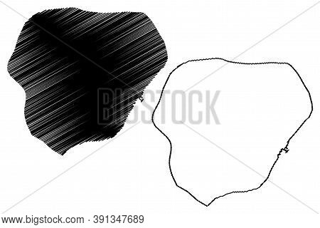 Bissau City (republic Of Guinea-bissau) Map Vector Illustration, Scribble Sketch City Of Bissau Map