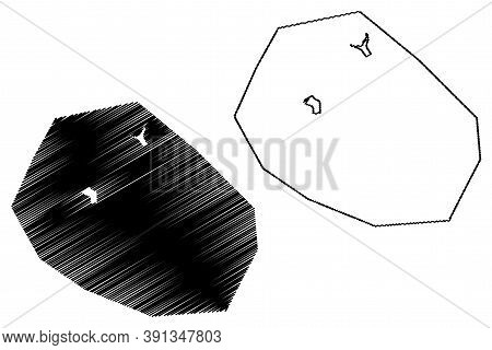 Korhogo City (ivory Coast, Republic Of Cote D'ivoire, Savanes District) Map Vector Illustration, Scr