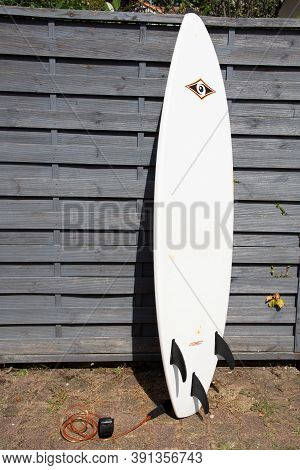 Bordeaux , Aquitaine / France - 10 20 2020 : Bic Surfing Board With Text And Logo On On Back Rear Su