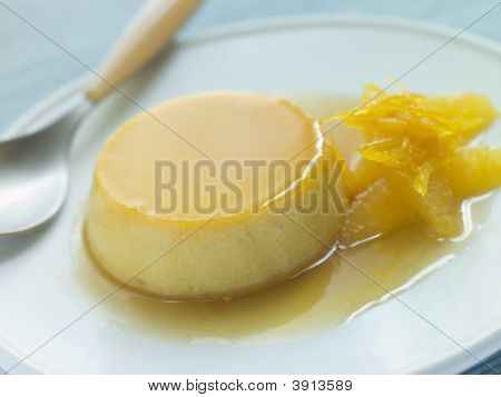 Flan de Naranja orange Pudding