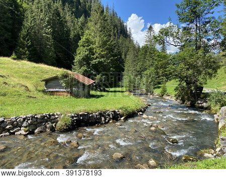 The Giessbach Stream Above Lake Brienz (brienzersee) And In The Eponymous Nature Park - Canton Of Be