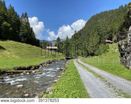 The Giessbach Stream Above Lake Brienz (brienzersee) And In The Eponymous Nature Park - Canton Of Be