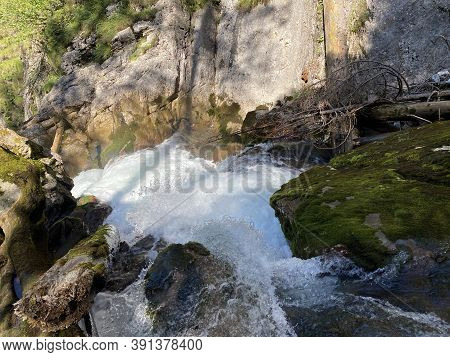 The Giessbach Stream Above Lake Brienz (brienzersee) And In The Eponymous Nature Park - Canton Of Be