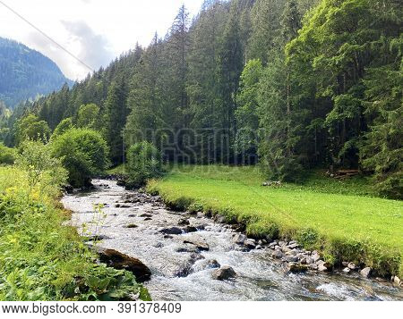 The Giessbach Stream Above Lake Brienz (brienzersee) And In The Eponymous Nature Park - Canton Of Be