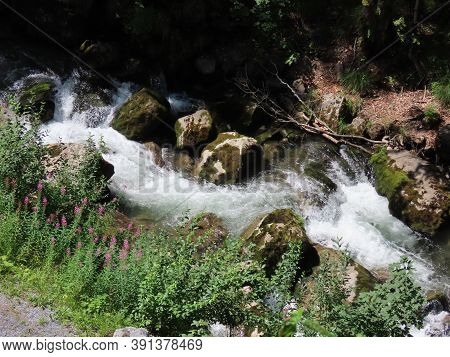 The Giessbach Stream Above Lake Brienz (brienzersee) And In The Eponymous Nature Park - Canton Of Be