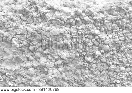 White Polystyrene Foam, Styrofoam Texture Background, Close Up