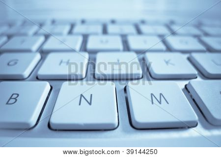 i tasti di un computer in un close up. computer e internet.