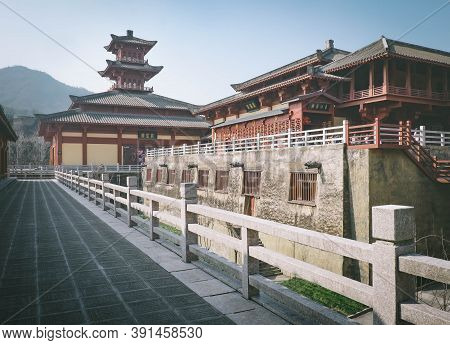 Zhejiang, China - January 21 2020 : Hengdian World Studios  The World's Largest Film & Tv Shooting B