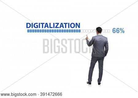 Digital transformation and digitalization concept