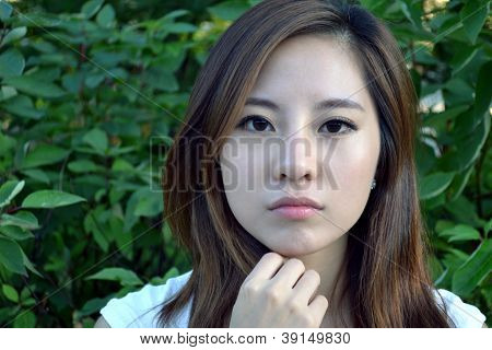 Attractive Young Asian Woman's Portrait