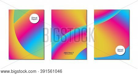 Abstract Gradient Color For Cover Book Or Annual Report Vector Illustration