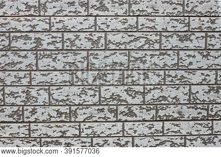 3d Wall Panel Texture With Grey Brick Pattern