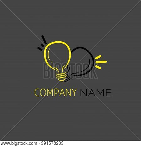 Logo For Lighting Shop With Elegant Lamp Symbol