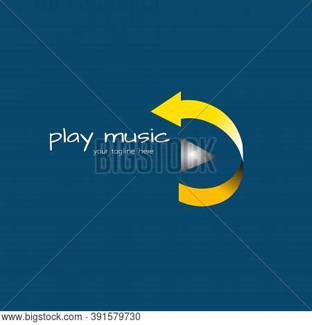 Logo For Music App In An Elegant And Simple Style