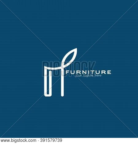 Logo For Furniture Shop With A Symbol And Style That Is Elegant And Simple