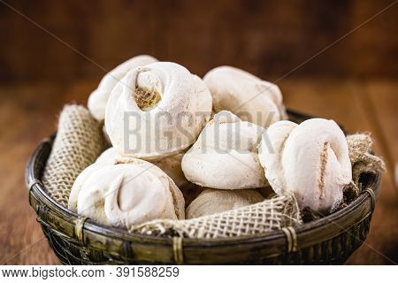 Typical Bakery Sigh, Made In Brazil. Sweet Made From Egg White